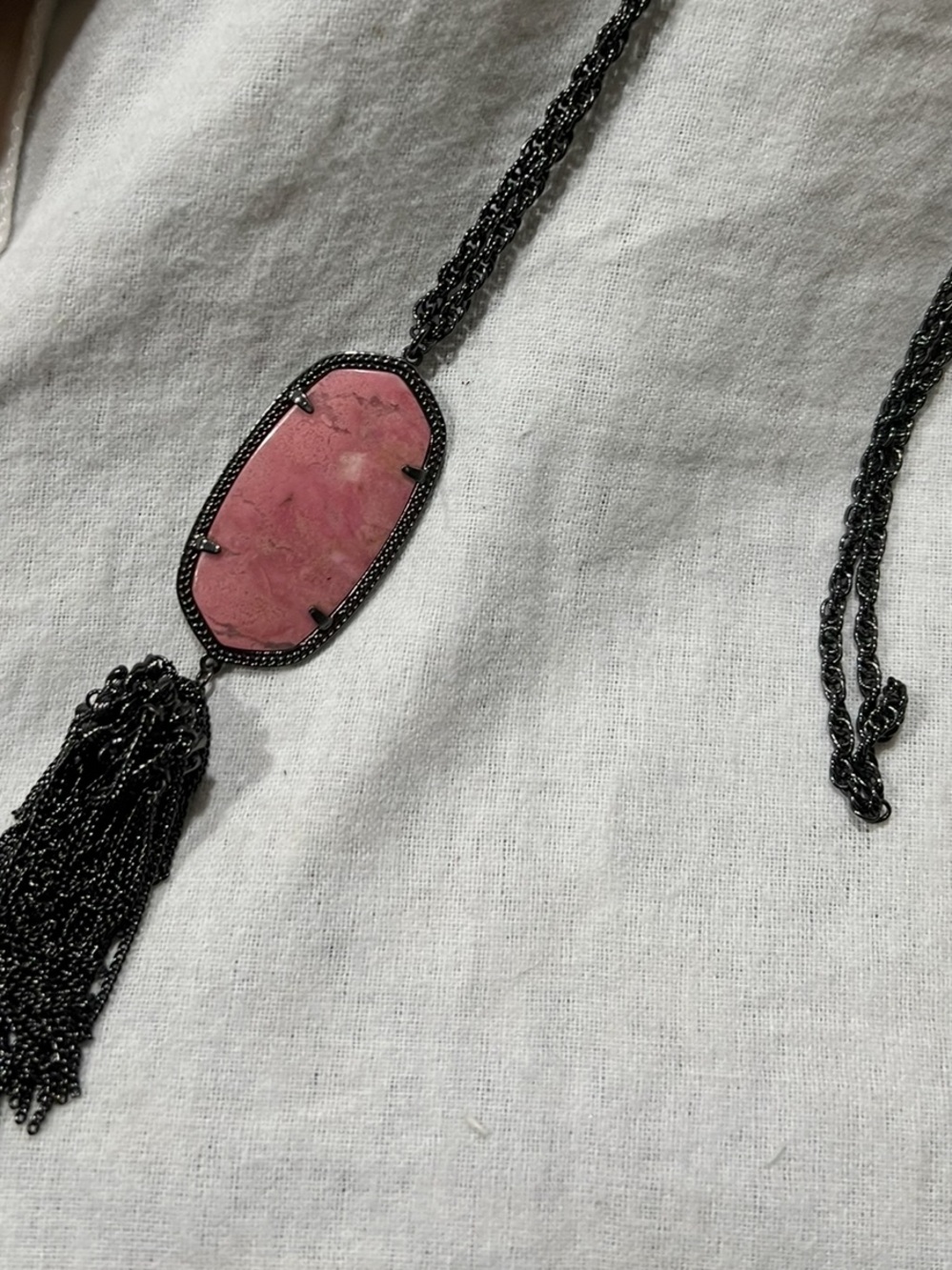 Kendra Scott pink rhodanite rayne